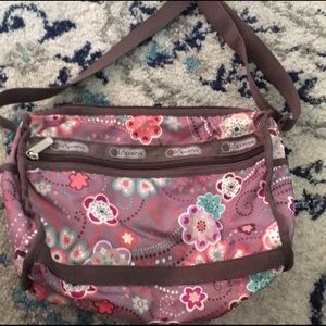 LeSportac Crossbody purple purse